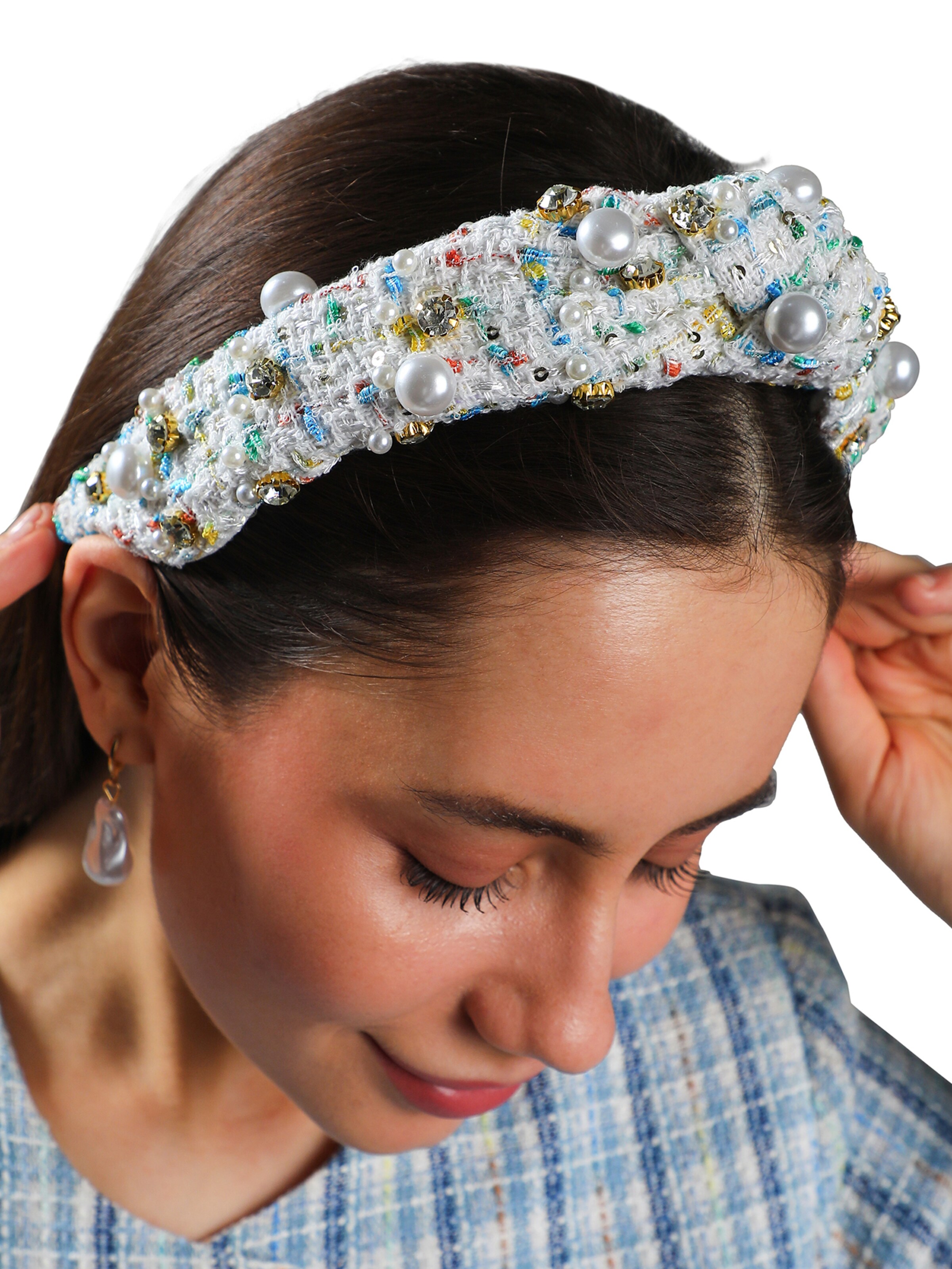 SOHI Украшения для волос ' Mhega ' в Белый: спереди