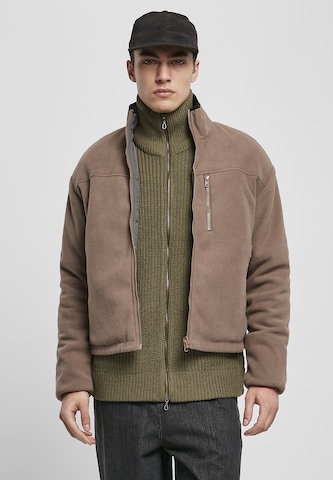 Urban Classics Between-Season Jacket in Brown: front