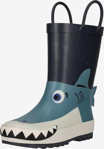 ZigZag Regenlaarzen 'Rook' in Blauw: voorkant