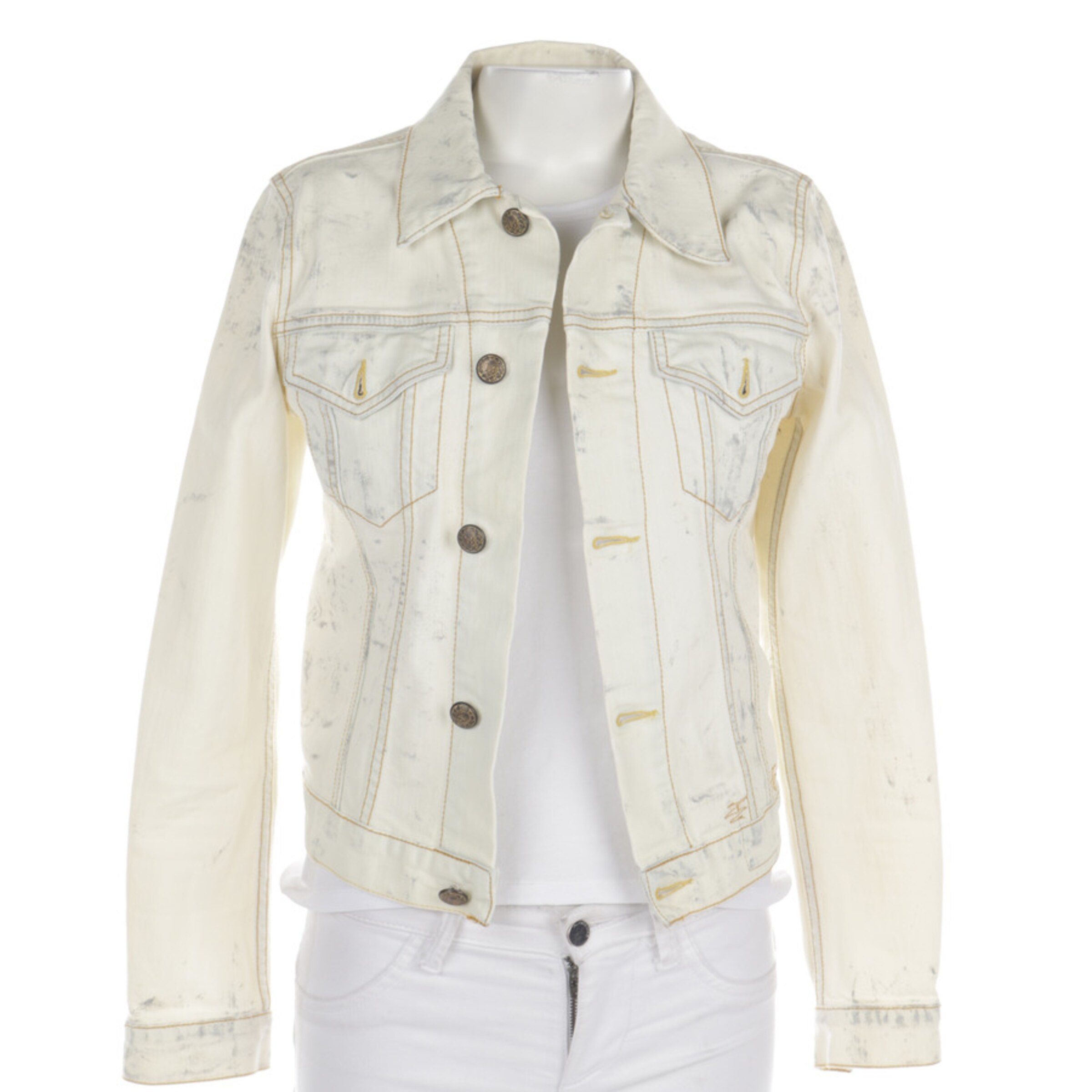 R13 Jacket Coat in S in Pastel Yellow ABOUT YOU