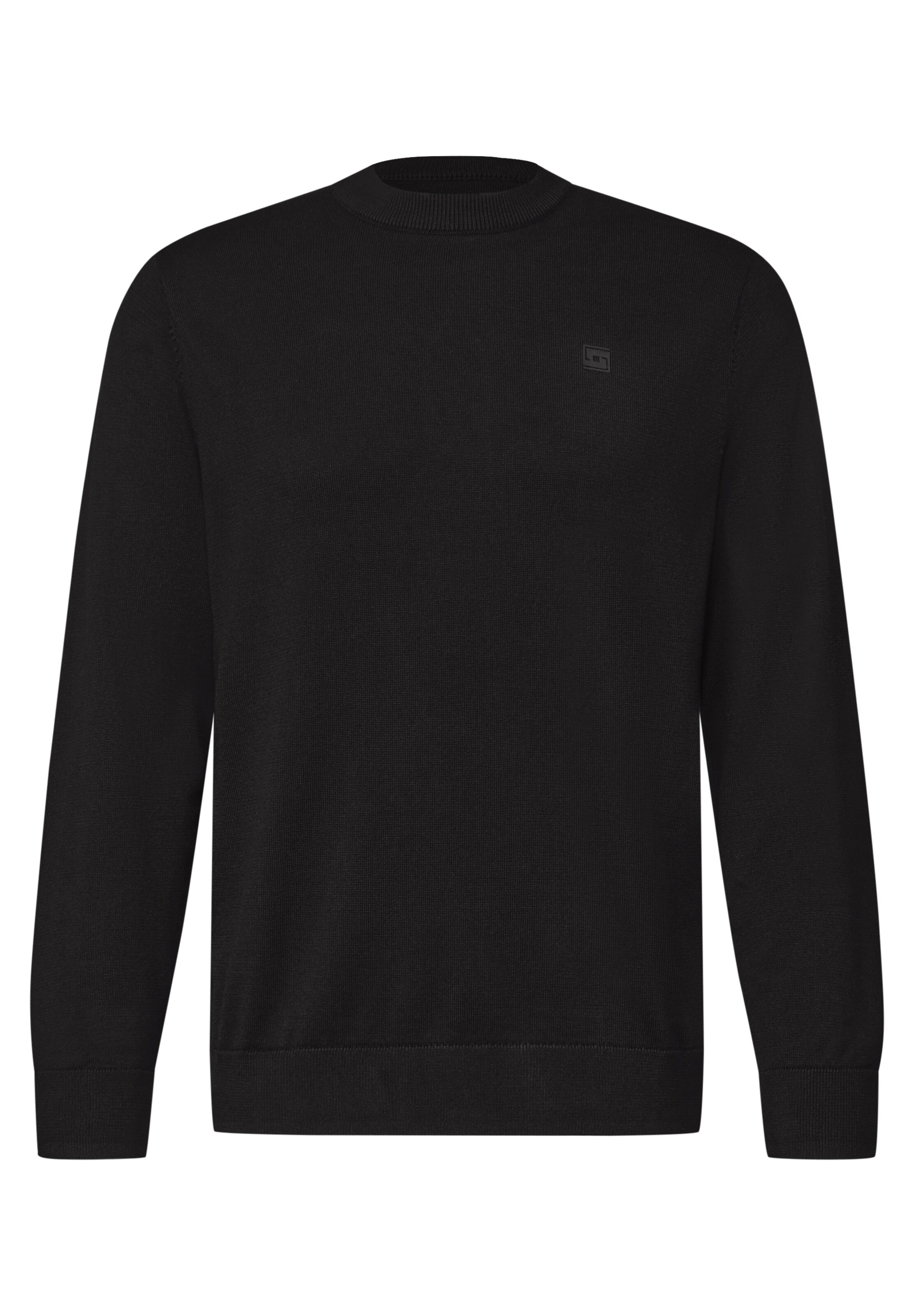 Street One MEN Pullover in Schwarz: Vorderseite