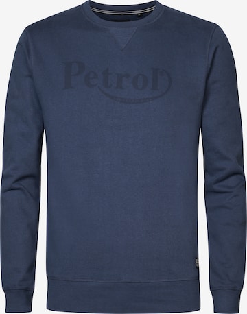 Sweat-shirt Petrol Industries en bleu : devant