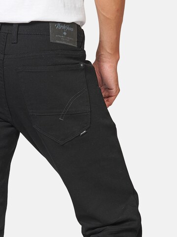 KOROSHI Regular Jeans i brun