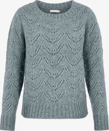 PIECES Sweater 'Bibi' in Grey: front