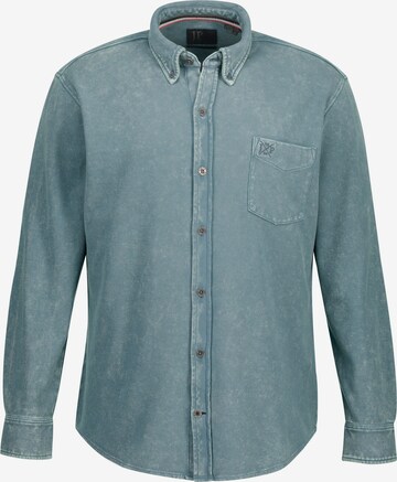 JP1880 Regular fit Overhemd in Blauw: voorkant