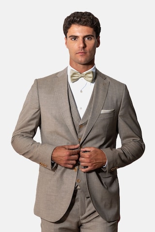 Real Guys Set Fliege mit passendem Einstecktuch in Beige