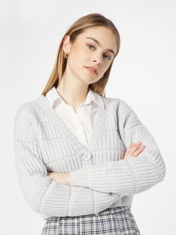 Tally Weijl Knit cardigan in Grey: front