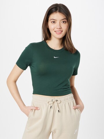 Nike Sportswear Tričko 'Essential' – zelená: přední strana
