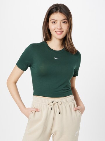 T-shirt 'Essential' Nike Sportswear en vert : devant