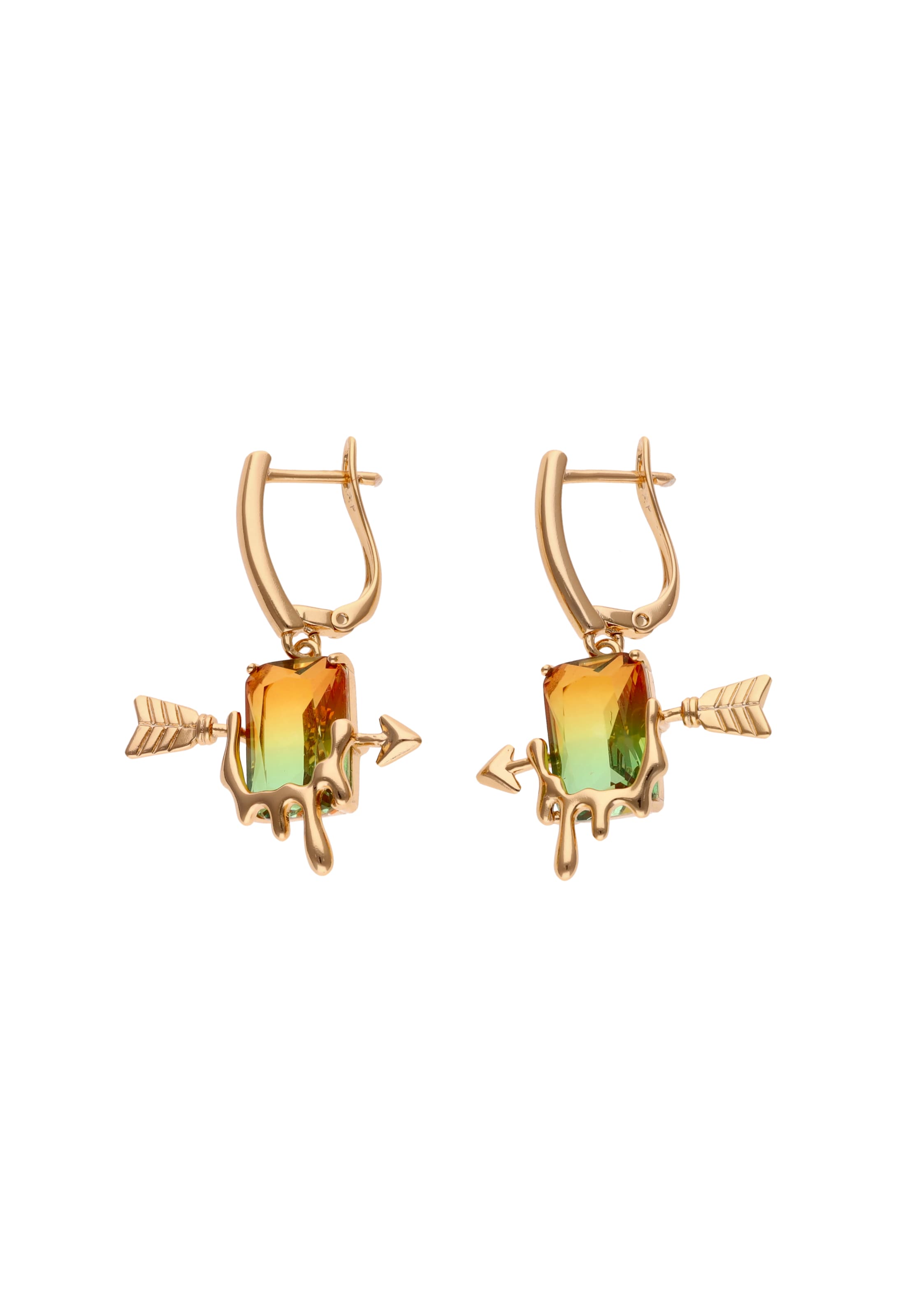 usha WHITE LABEL Oorbellen in Goud: voorkant