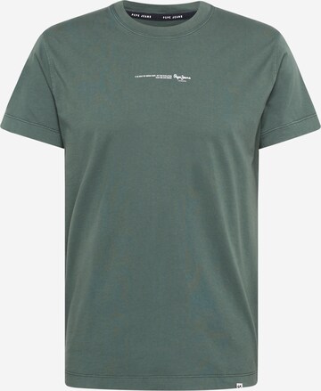 T-Shirt 'ANDREAS' Pepe Jeans en vert : devant