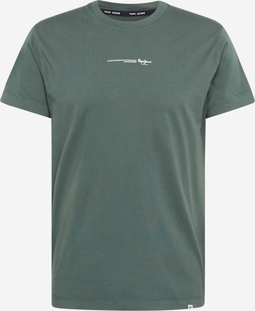 Pepe Jeans T-shirt 'ANDREAS' i grön: framsida