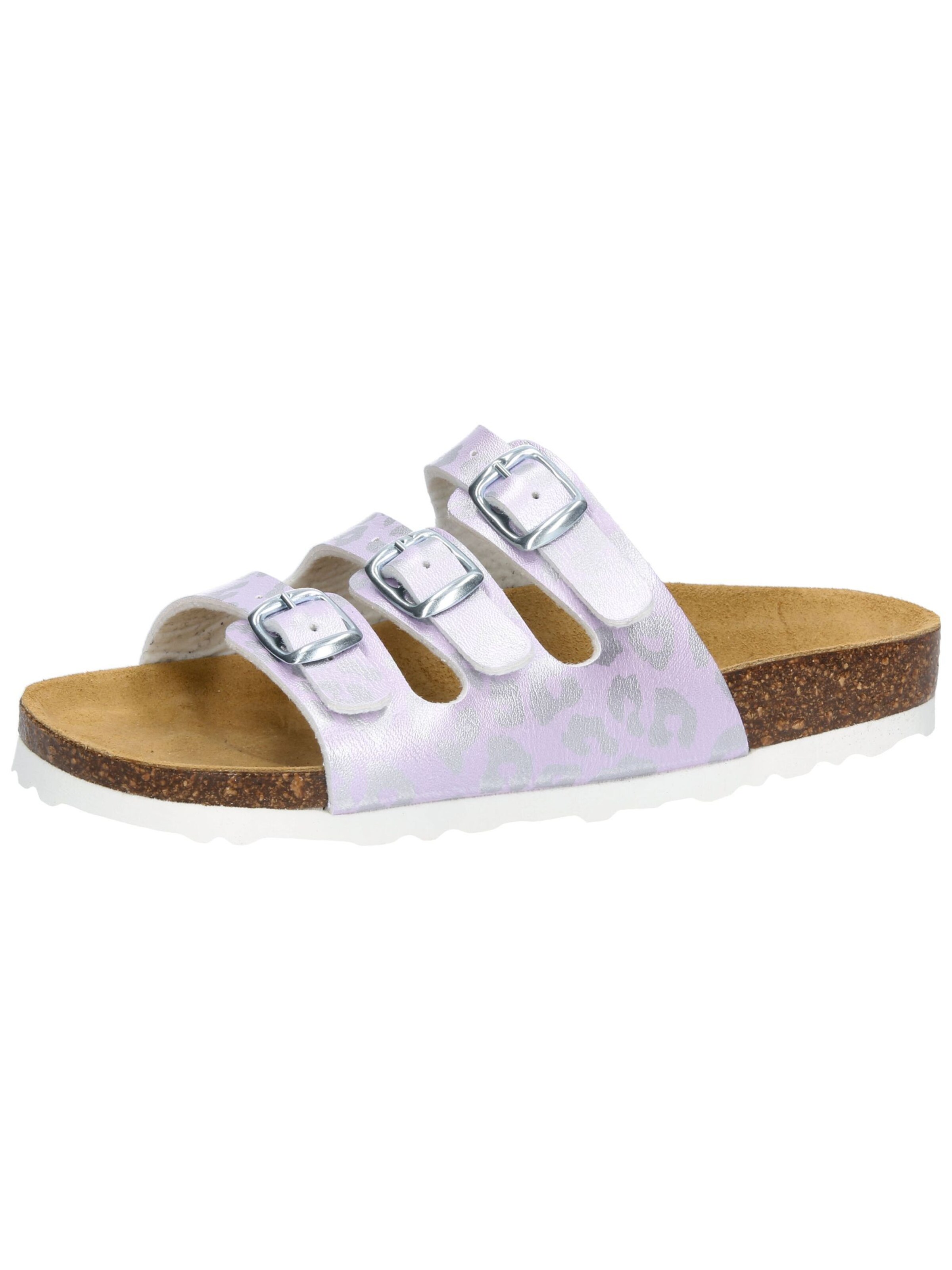 LICO Pantolette 'Bioline' in Lila: Vorderseite