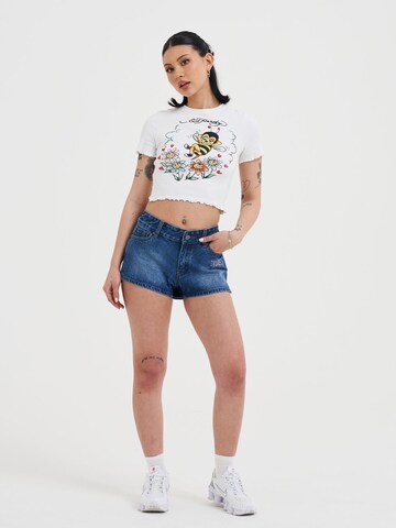 Ed Hardy Футболка 'Biene' в Белый