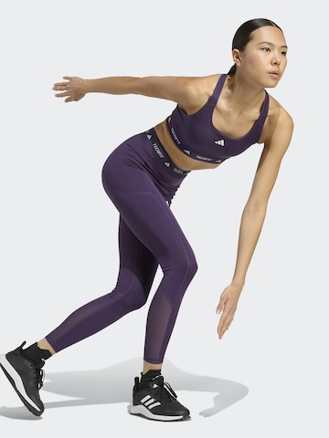 ADIDAS PERFORMANCE Bralette Sports Bra in Purple: front