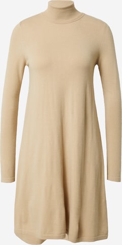 VERO MODA Knitted dress 'HAPPINESS' in Beige: front