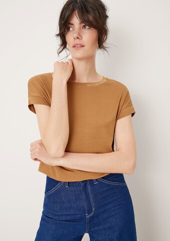 s.Oliver Shirt in Brown: front