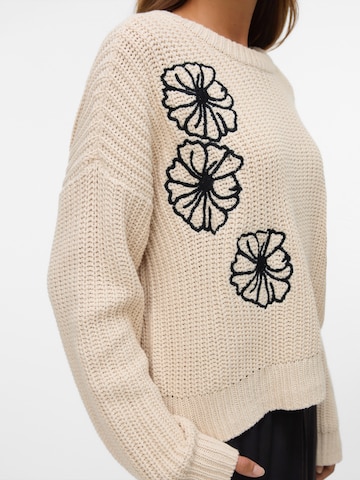 VERO MODA Pulóver 'LAURA' - bézs