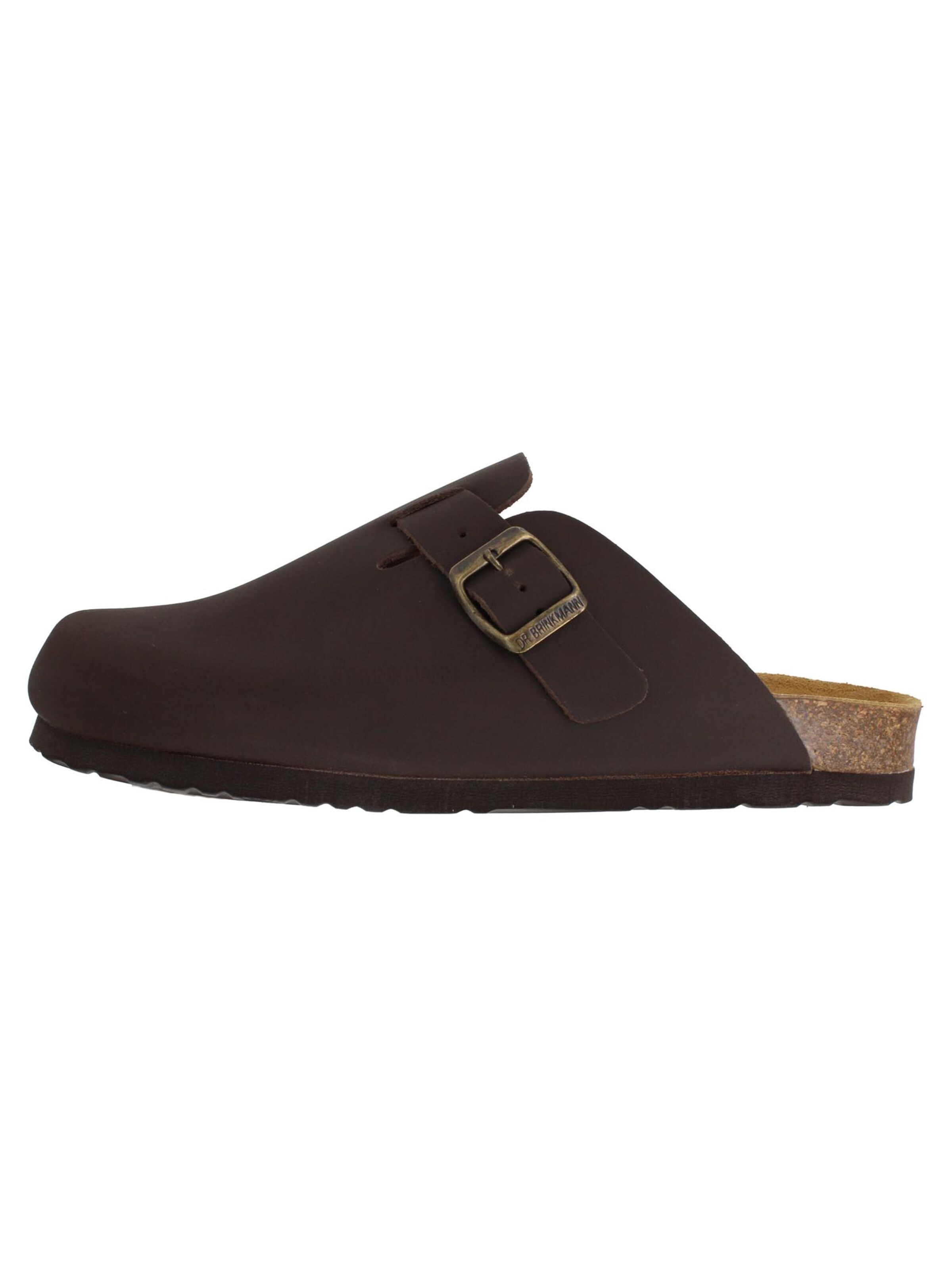 DR. BRINKMANN Clogs 'Nerpio' in Bruin: voorkant
