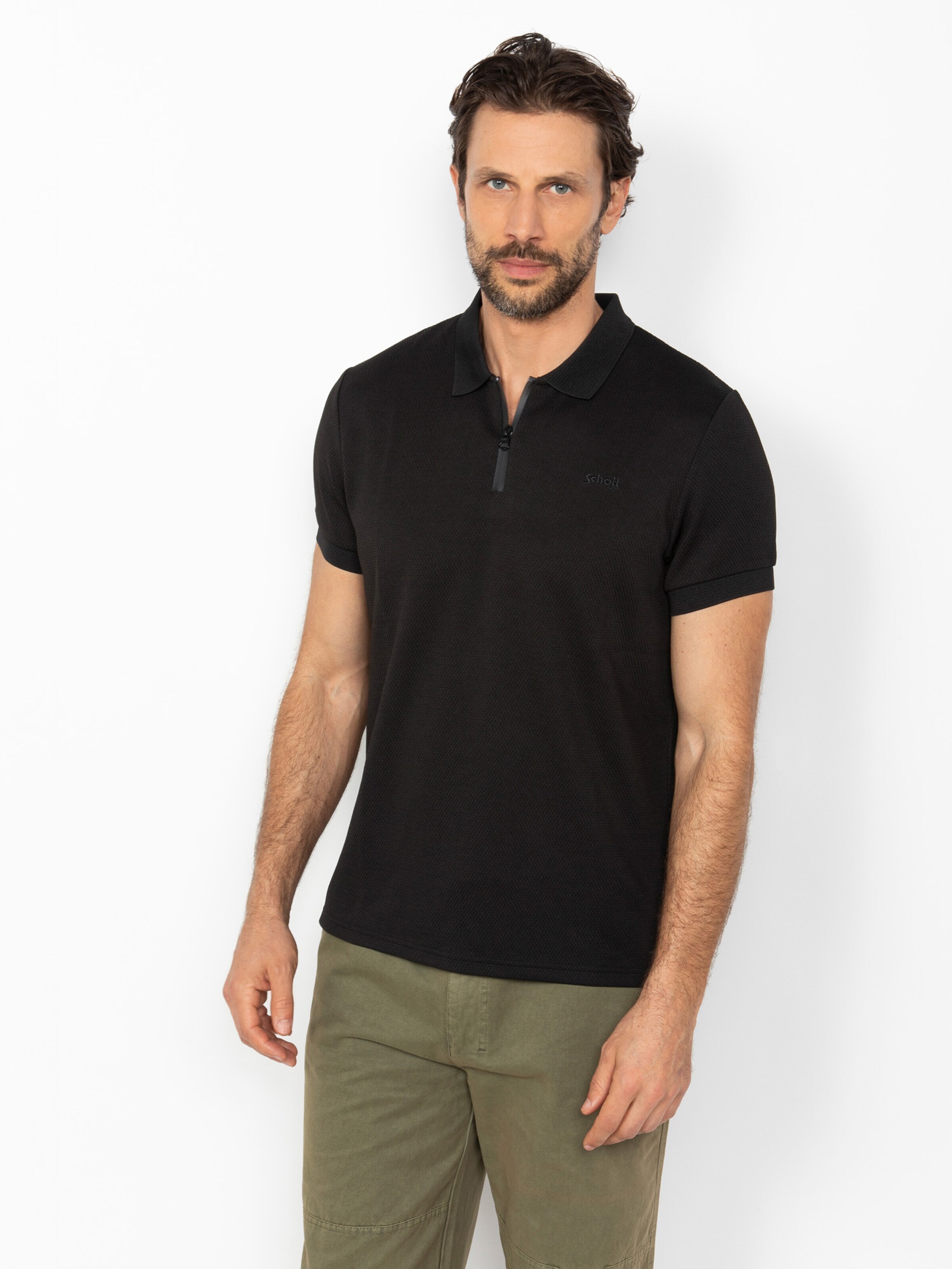 Schott NYC Shirt‌ in Schwarz: Vorderseite