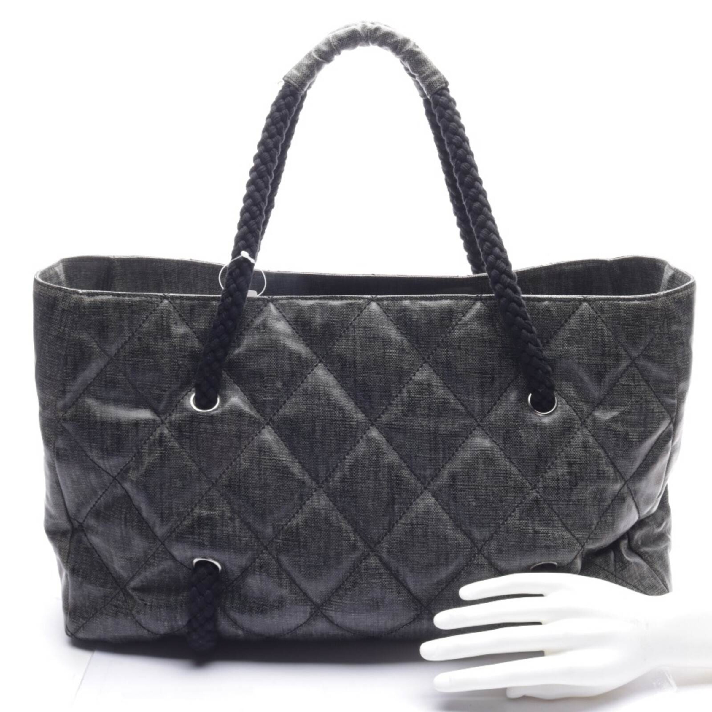 CHANEL Shopper One Size in Grau