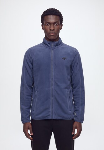 4F - Chaqueta polar funcional en azul: frente