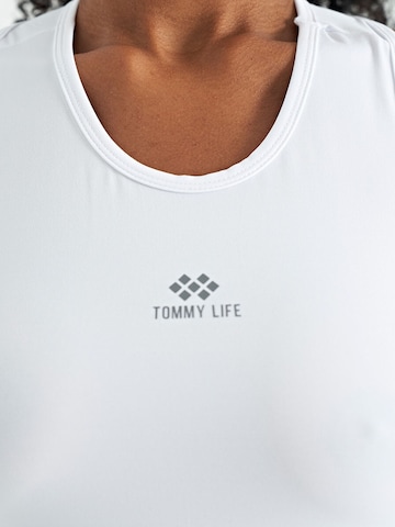 Tommy Life - Top desportivo em branco
