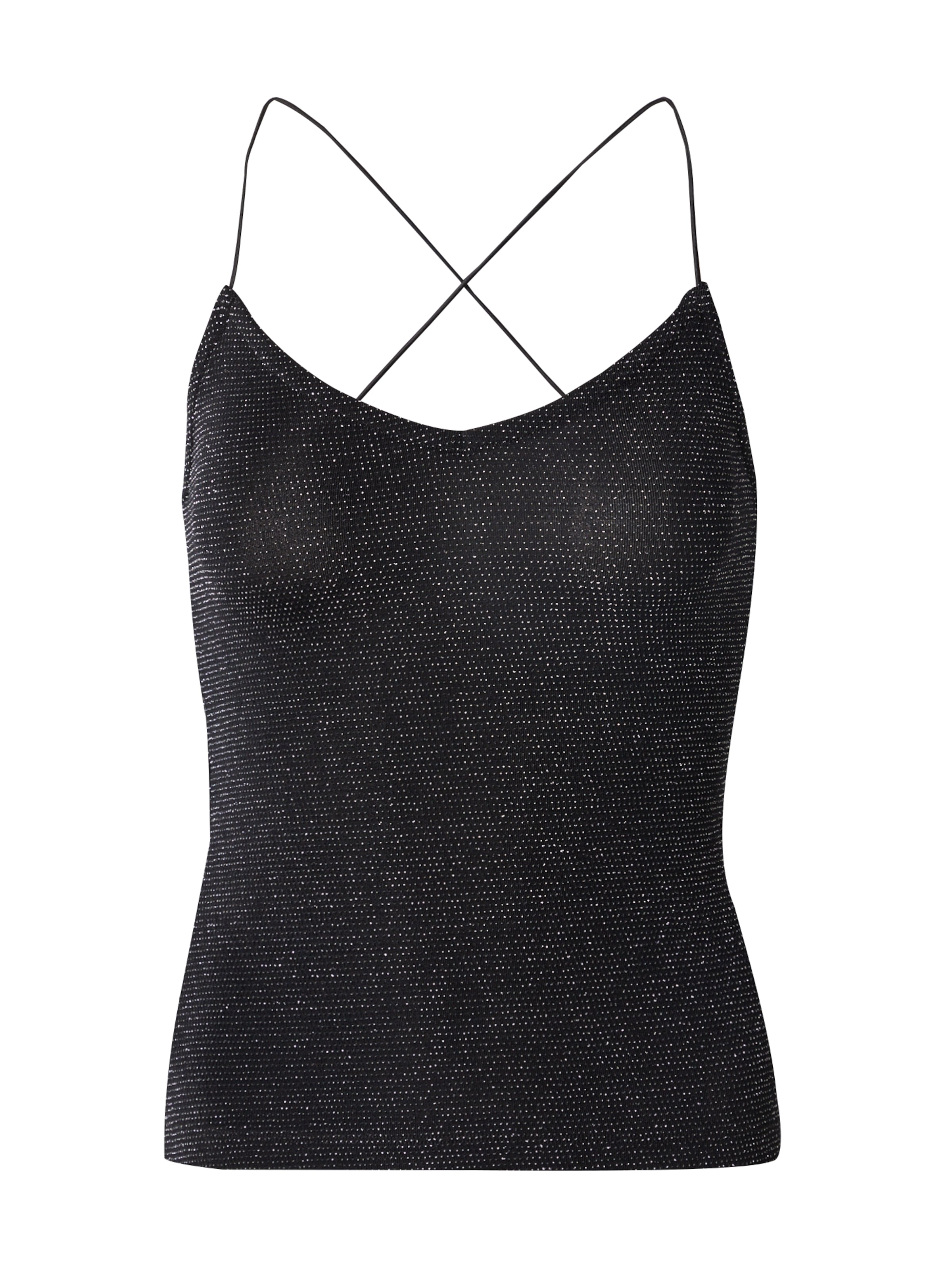 Top 'Monique' di ABOUT YOU in nero: frontale