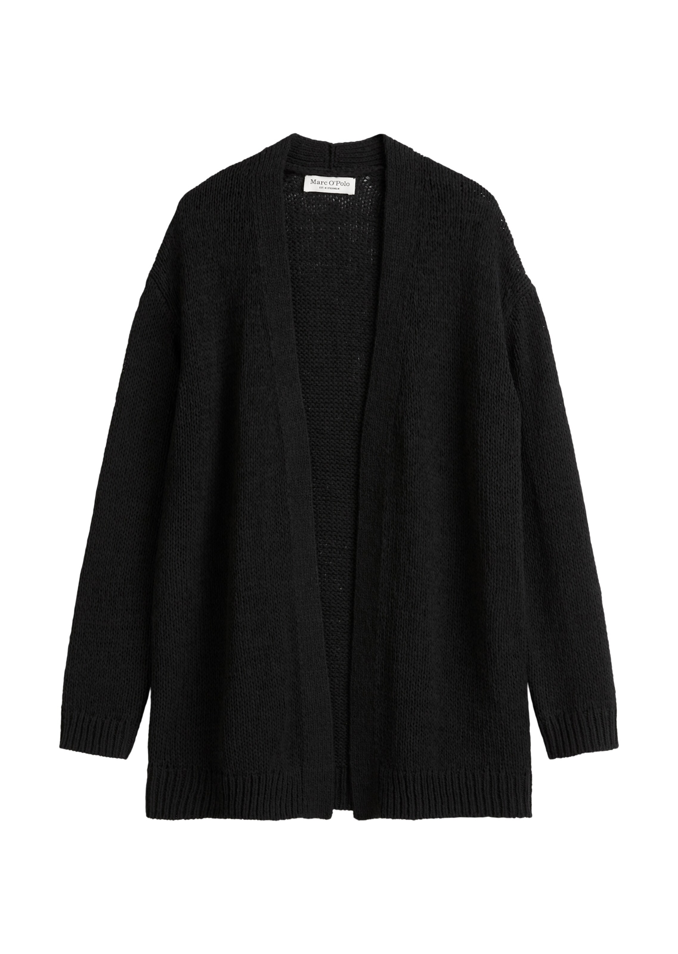 Marc O'Polo Strickjacke in Schwarz: Vorderseite