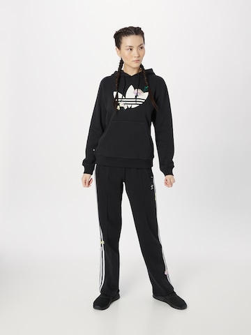 ADIDAS ORIGINALS Sweatshirt 'Flower Embroidery' in Black