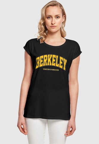 Merchcode Shirt 'Berkeley University - Arch' in Black: front