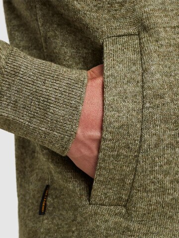 PME Legend Pullover 'Cardigan with zipper closure' i grøn