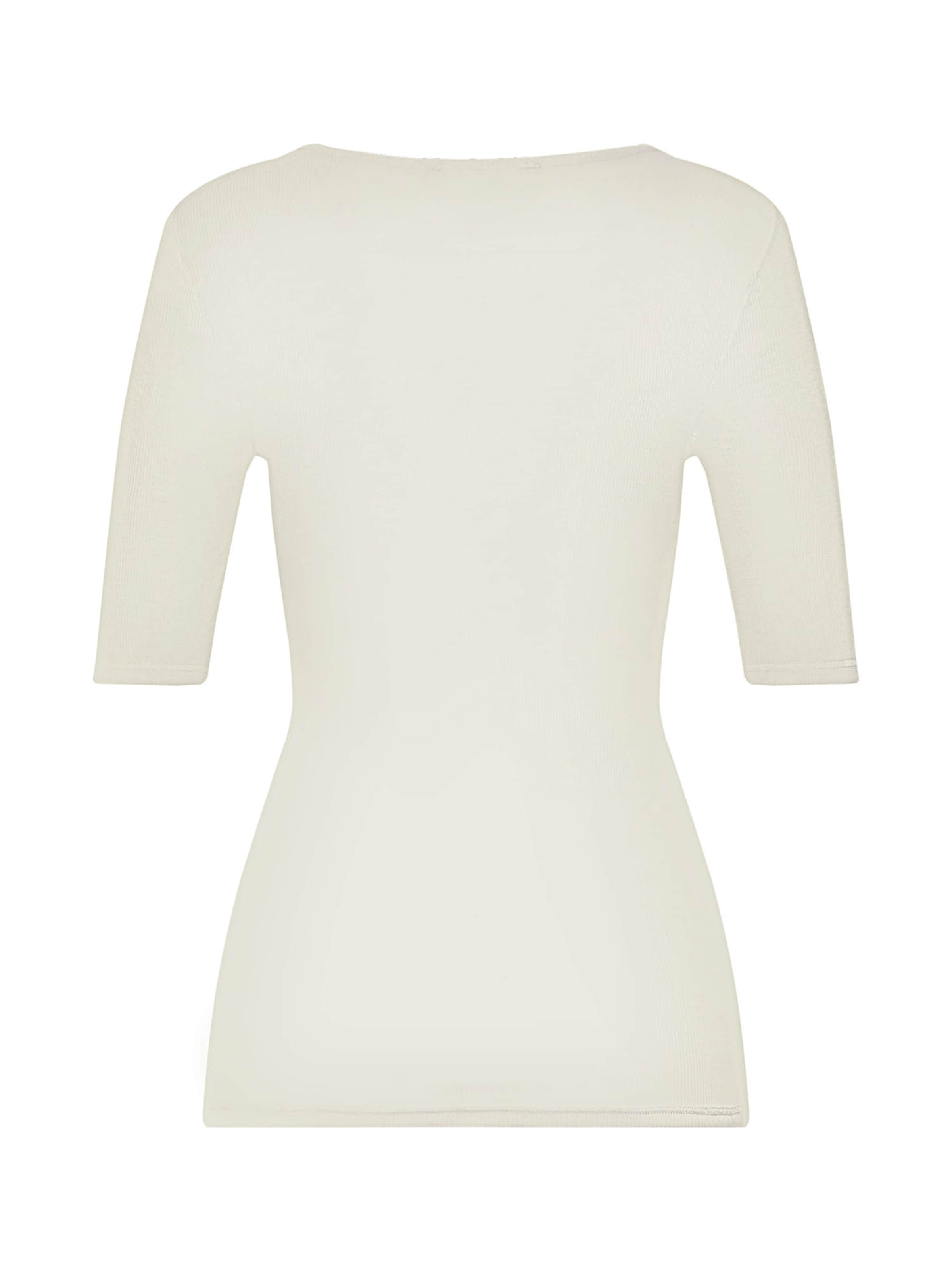 Hanro Shirt ' Woolen Lace ' in Wit