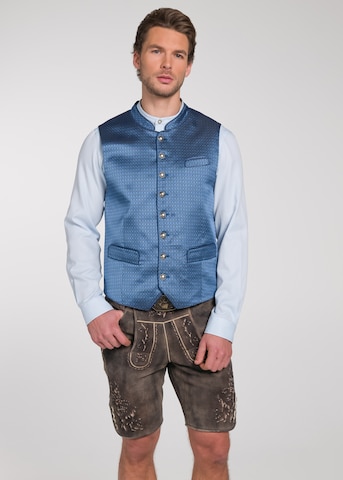 SPIETH & WENSKY Traditional Vest 'Tamaro' in Blue: front