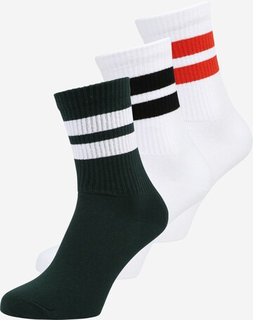 WEEKDAY Къси чорапи 'Eleven' в бяло: отпред