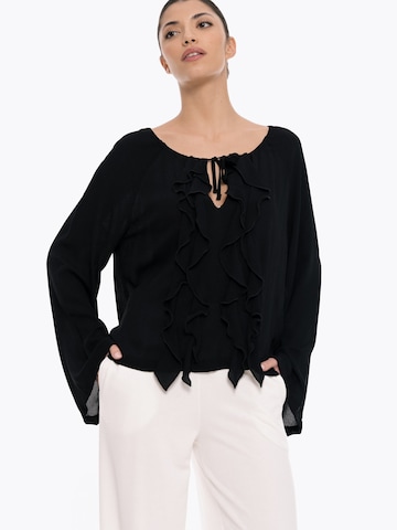 Camicia da donna 'Silence' di 4TAILORS in nero