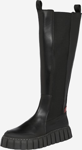 Bottes 'SUNDARI' BUFFALO en noir : devant