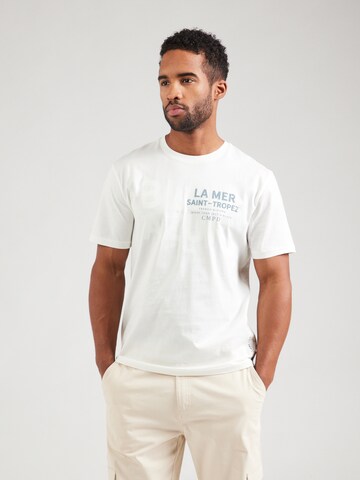 CAMP DAVID T-shirt i beige: framsida