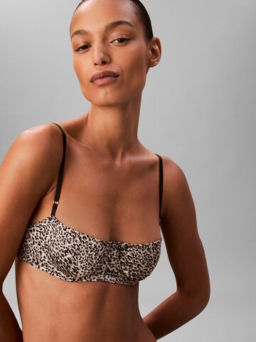 Calvin Klein Balconette Bra in Black: front
