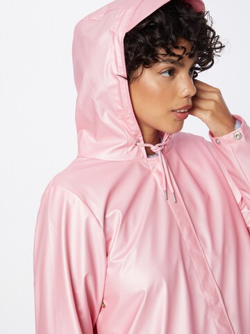 RAINS Ανοιξιάτικο και φθινοπωρινό παλτό σε ροζ