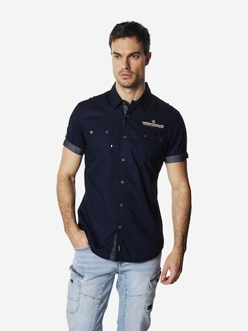 Coupe regular Chemise KOROSHI en bleu