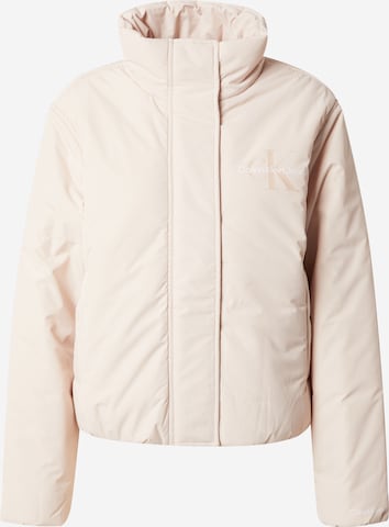 Calvin Klein Jeans Overgangsjakke i beige: forside