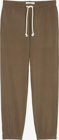 Marc O'Polo Tapered Pants in Brown: front