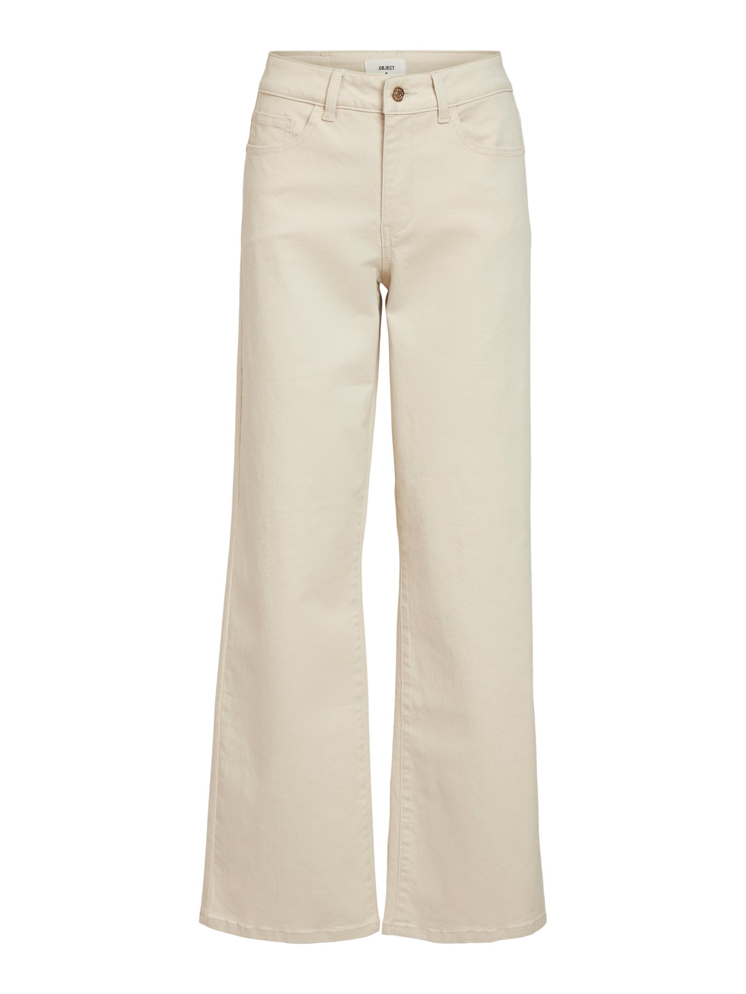 OBJECT Flared Jeans 'Marina' in Beige: front
