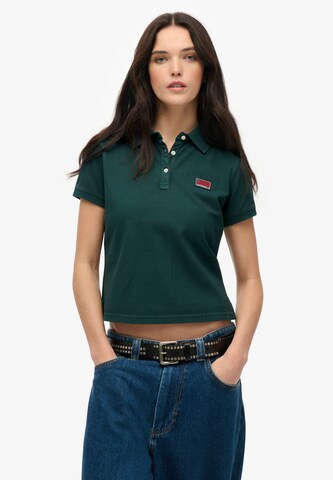Superdry Shirt 'Athletic Essentials' in Groen: voorkant