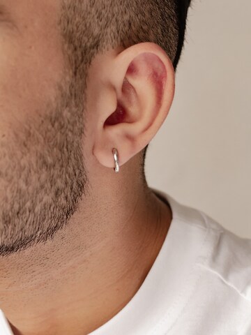 Hey Happiness Ohrring 'Plain Chunky' in Silber