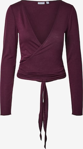 T-shirt 'ROYA ' PIECES en violet : devant