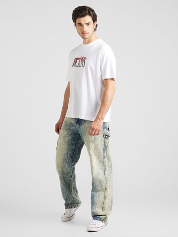 GUESS JEANS Majica | bela barva