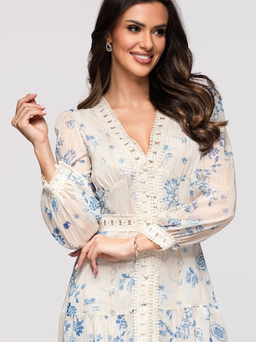 Rochie de seară de la Ombre pe albastru