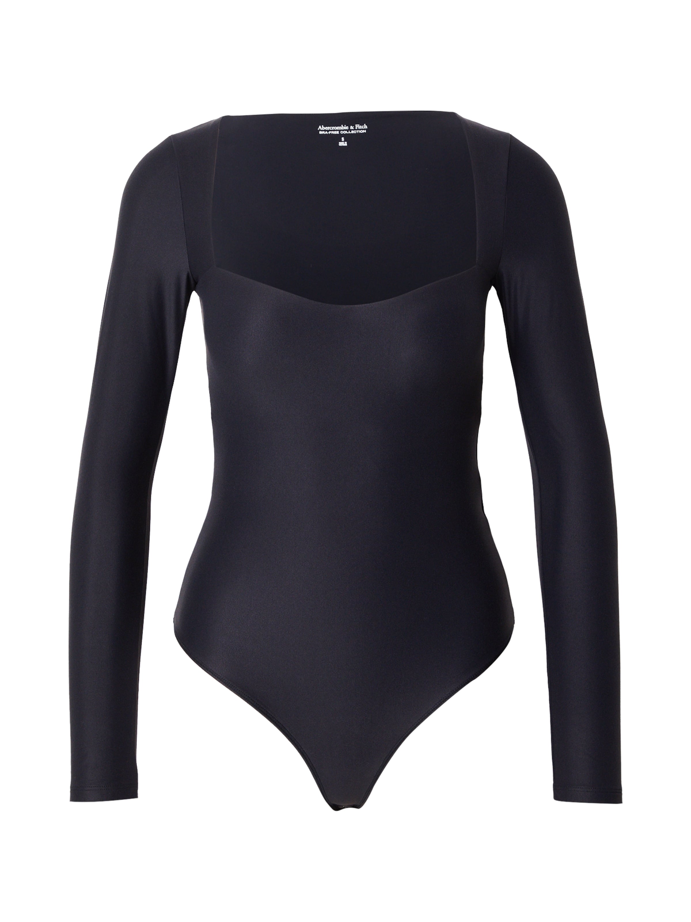 Body a maglietta di Abercrombie & Fitch in nero: frontale